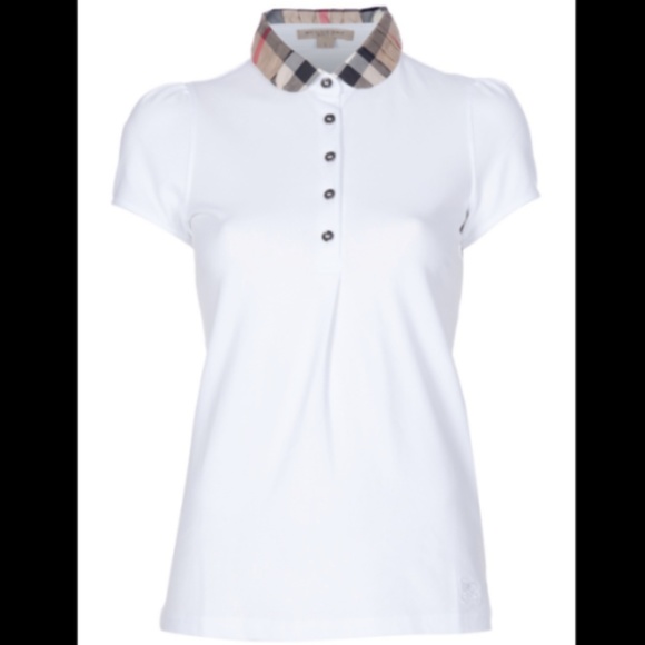 burberry collar polo shirt